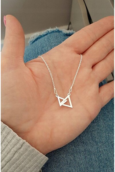 NO BRAND Brățară de argint pentru gleznă, cu triunghiuri, stil CELEBRITY, arg...