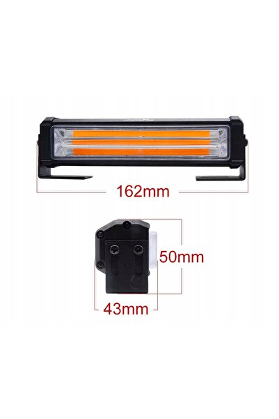 NO BRAND Lumină LED COB stroboscopică, Lampă de urgență rutieră, 12V-24V, Lum...