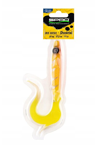 NO BRAND GUMA SPRO IRIS SHOCKTAIL 40cm - Oțel Galben