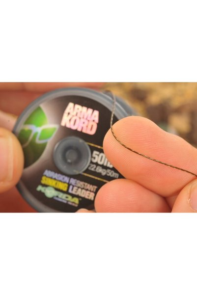 NO BRAND Fir de pescuit împletit Korda Arma Kord Sinking 50lb 50m Maro Rezist...
