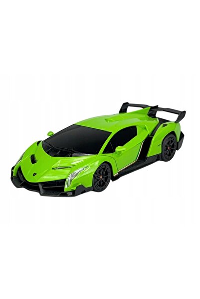 NO BRAND Mașină din aliaj Lamborghini Veneno verde R/C 1:24 model nou telecom...