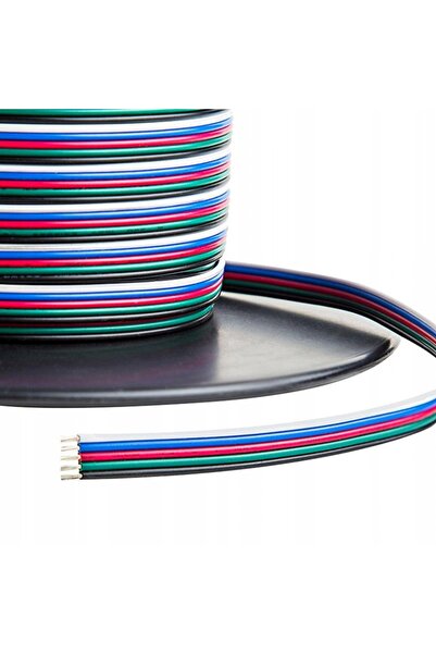 NO BRAND Cablu 100m pentru bandă LED RGBW, 5 fire, tip solid, 5x0,5