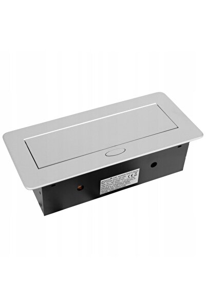 NO BRAND Priză încastrată în panou ATOM 26 2xUSB HDMI RJ45 ALU