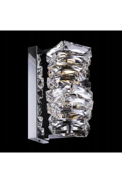 NO BRAND Aplică de perete LED crom sticlă cristal glamour 3000K Maytoni