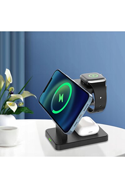 NO BRAND ÎNCĂRCĂTOR WIRELESS INDUCTIV 4 ÎN 1, STAȚIE DE ÎNCĂRCARE RAPIDĂ PENT...