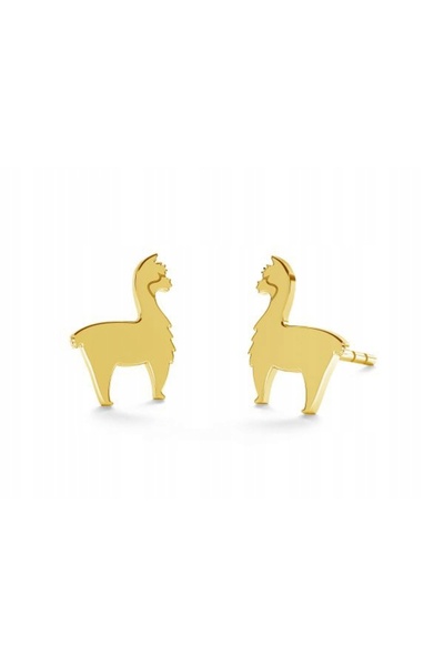 NO BRAND Cercei Alpaca Lamă Placați cu Argint pentru Femei, Cercei Tip Buton ...