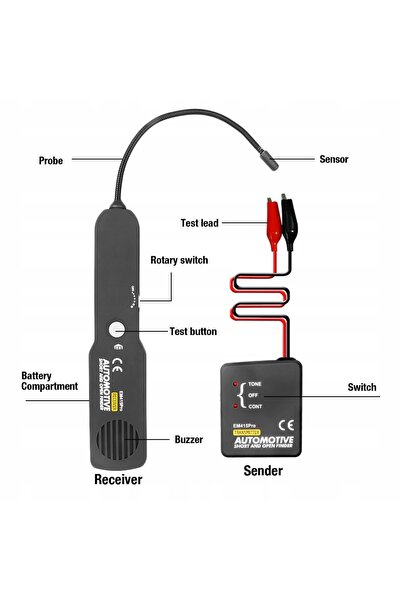 Netrack Tester și localizator de cabluri RJ45/RJ11 103-09