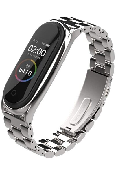 Grc Accessory Xiaomi Mi Band3 Mi Band 4 Metal Kordon Kayış Klasik Baklava Des...