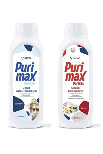 Silva Purimaks Konsantre Yüzey Temizleyici+çamaşır Suyuna Alternatif Oksi Jel