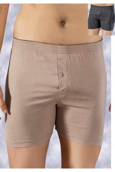 Bestin Slip boxer bărbați din bumbac pieptănat cu prosop cu talie de culori mixte 315