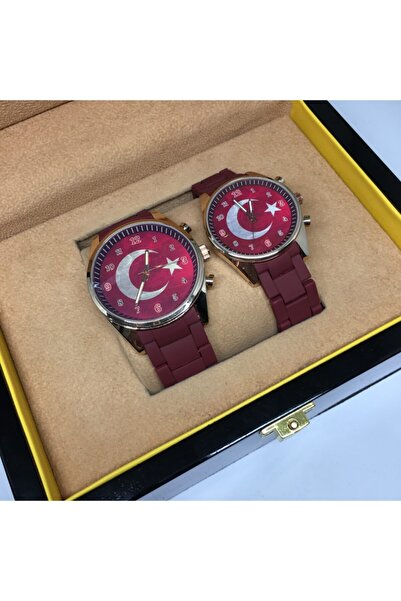 Kubbehan TÜRK BAYRAKLI ÇİFT SAATİ