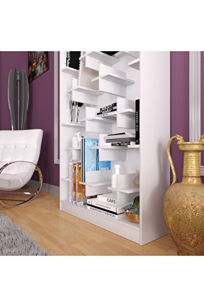 PASİFİC HOME Beyaz Plus Big Kitaplık Artı Raflı