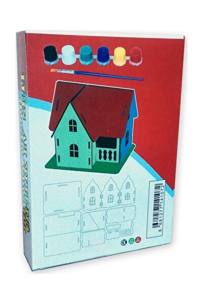 Genel Markalar Mini Ahşap Çiftlik Evi Maketi Minyatür Ev