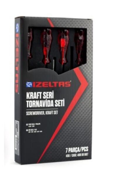Genel Markalar İzeltaş 4100 Yıldız Tornavida Seti Kraft 7 Parça