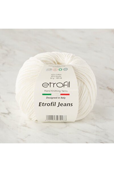 Etrofil Jeans El Örgü Iplikleri - 028 Ekru