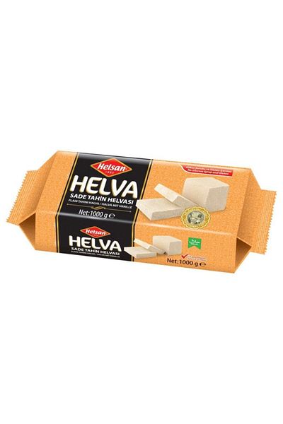 HELSAN Plain Tahini Halva 1000 Gr (Glucose and Gluten Free)