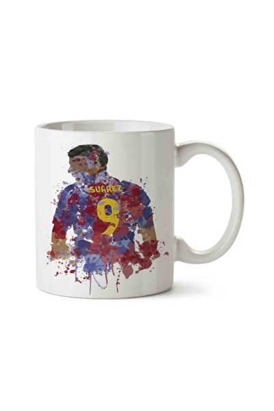 ART HEDİYE كوب برشلونة سواريز مطبوع على الجانبين