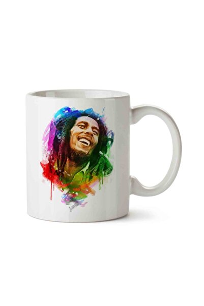 ART HEDİYE كوب بوب مارلي مطبوع على الجانبين