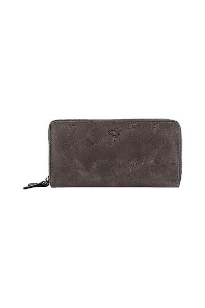 Garbalia Vintage δερμάτινη γκρι τσάντα με θήκη τηλεφώνου για πορτοφόλι 100% χειροποίητη