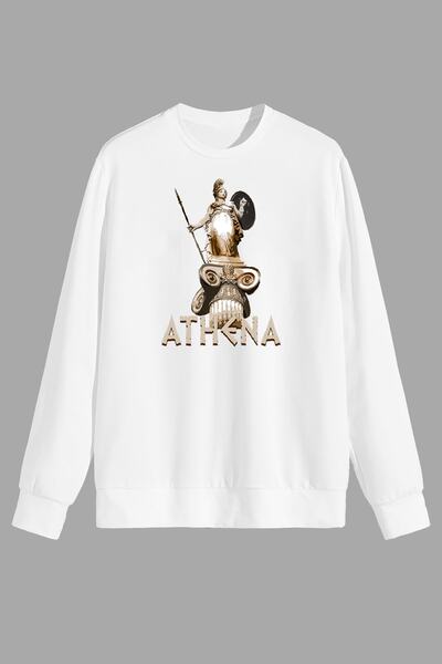 perseusshopping Міфологічна богиня миру Афіна Надрукована біла унісекс-футболка