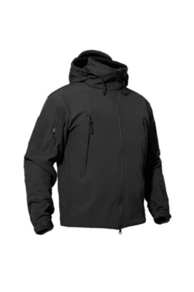 BAŞARI TAKTİKAL Erkek Siyah Su Geçirmez Çok Fonksiyonlu Taktik Mont