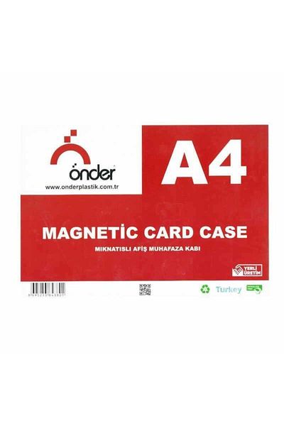 Önder A4 Magnetized Placard Housing Container-acetate
