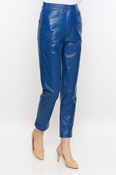 Basics&More Women's Five Pocket Leather Pants