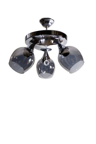 Uçar Chrome Tray Smoked Glass 3 Piece