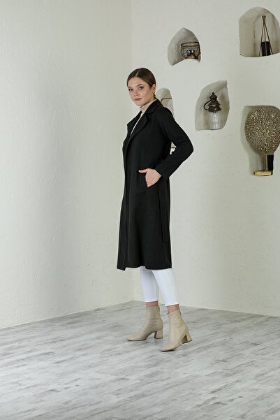 ensade Women's Stamp Unlined Belted Coat