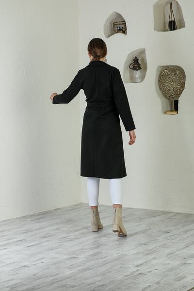 ensade Women's Stamp Unlined Belted Coat