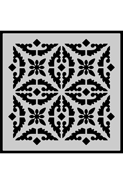 ada sanatsal Stencil Mandala Boyama Şablonu H012