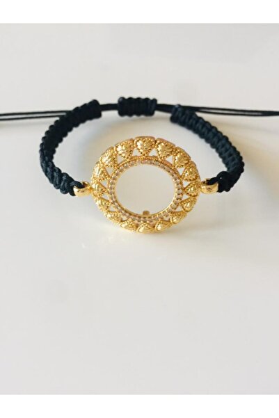 Çelikoğlu Kuyumculuk 22 Ayar Altın Kaplama Çeyreksiz Çerceveli Bileklik