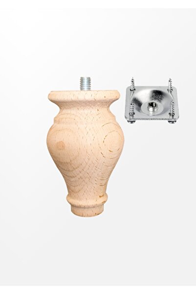 turanahşap Koltuk Ayağı -doğal Ağaç Ayak / Uuznluk:12 Cm / Çap: 7.5 Cm