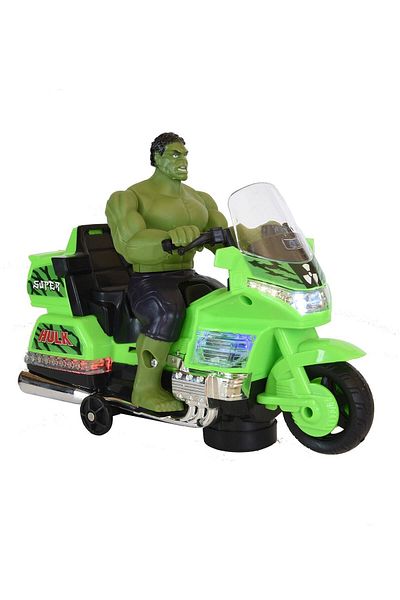 AVENGERS Motorcycle Hulk Lights Sounds Moving