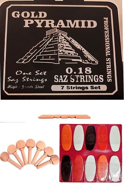 Piramid 0.18 Short Handle Tie Wire Set + 7 Pieces Tie Twist + 10 Pieces Thread + Lower Threshold
