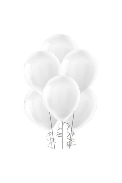 BEST PARTİ DOĞUM GÜNÜ PARTİ SÜSLERİ White pastel Balloon 10 Pieces