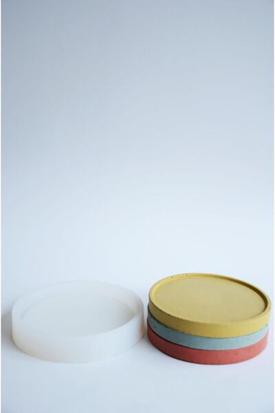 beton saksı Saksı Altlığı Silikon Kalıbı