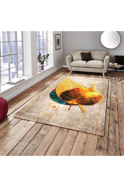 ALLGELSİN New Season Elastic Carpet Cover Decorative Washable Digital Printing Carpet Cover Modern Striped Cover