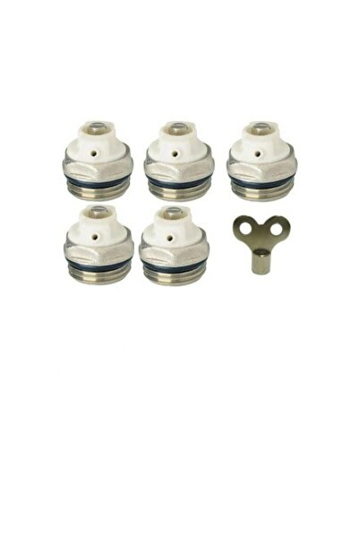 REAL 5 Adet Petek Radyatör Havlupan Purjör Hava Alma Tıpası + Hediye