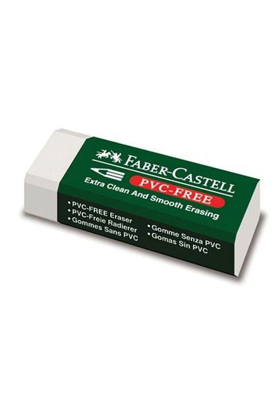 Faber Castell Box of 20 Pvc Free White Eraser 18 85 39 Large Size