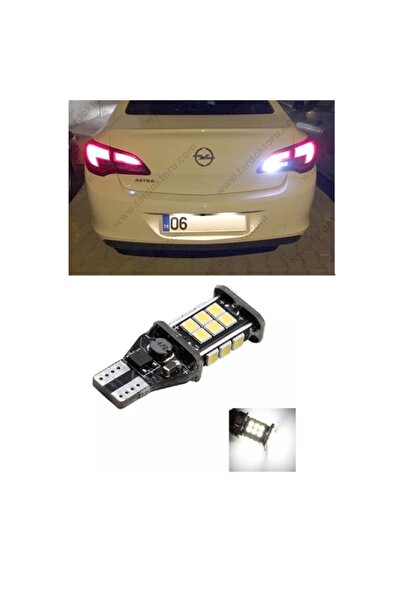 Fardoktoru Opel Astra J  Uyumlu Sedan Beyaz Led Geri Vites Ampulü T15 W16w 1 Adet