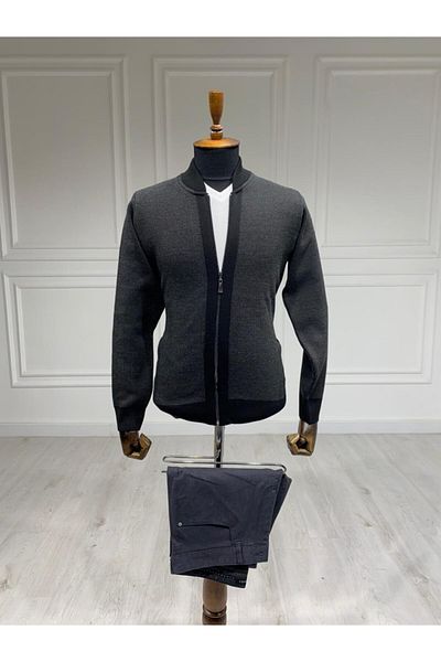 CCS Sarar Palton negru de tricotaj