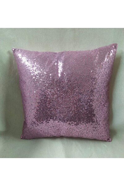 YILMAZHOME Husă de pernă cu paiete - (dimensiune roz-43x43)