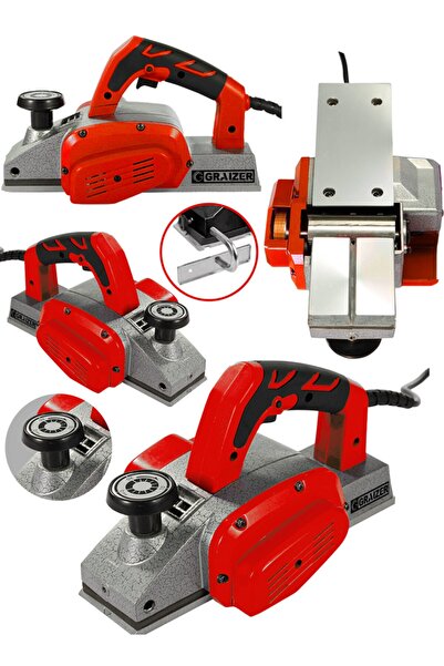 Graizer Turbo 3600 Watt Bakir Sargılı Metal Şanzuman Çift Bıçakli Planya Rende Makinesi