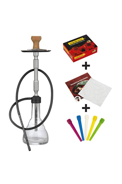 CEYA NARGİLE Gri Kilitli Konya Puf Nargile Takımı