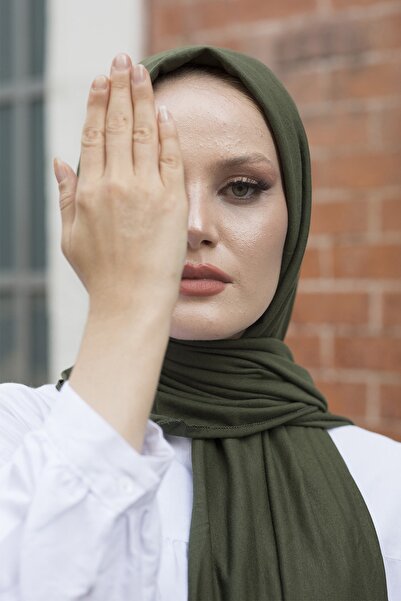 Stella Eşarp Жіночий шарф з трикотажу, хакі