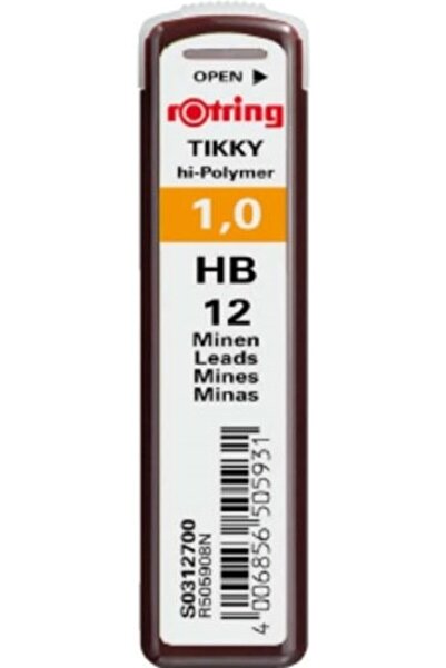 Rotring 1 Adet Min Uçlu Kalem Ucu Uç 1.0 Yedek Uç