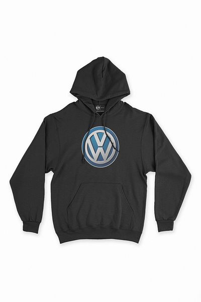 Cix Hanorac negru cu glugă, cu sigla Volkswagen