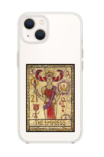 mooodcase Iphone 13 Uyumlu The Empress Desenli Premium Silikonlu Şeffaf Telefon Kılıfı