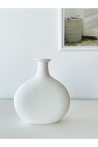 TROVE Capella Ceramic Vase (White)